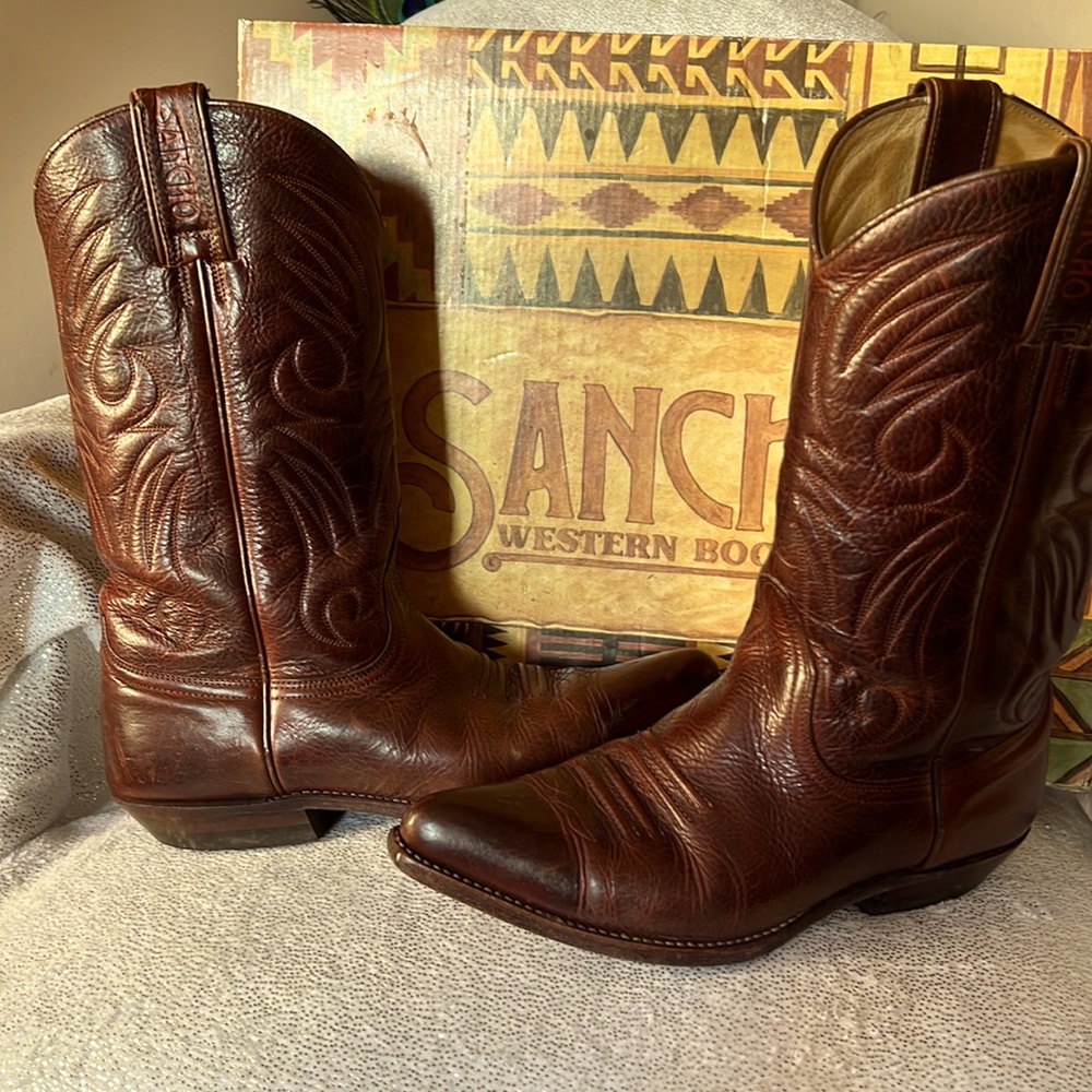 Sancho Leather Western Boots Size 40